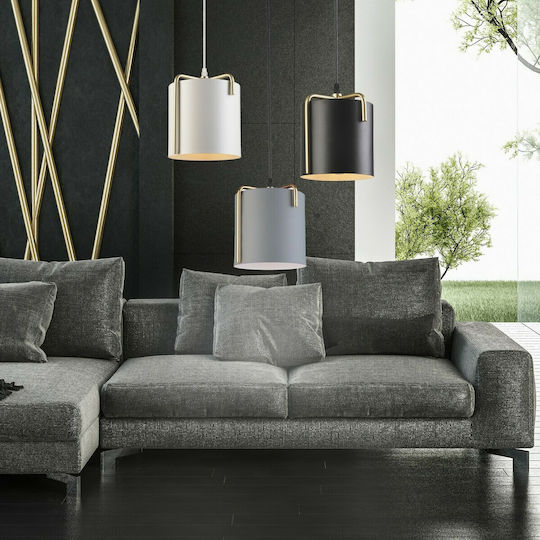 Hatzipantos Stores Pendant Light Black with Socket E27 20cm