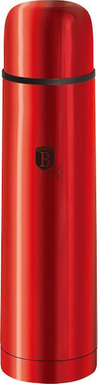 Berlinger Haus Flask Metallic Bottle Thermos Stainless Steel 500ml Red with Cap-Cup