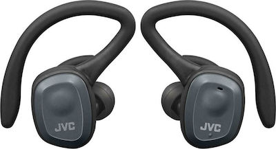JVC HA-ET45T In-ear Bluetooth Handsfree Ακουστικά με Αντοχή στον Ιδρώτα και Θήκη Φόρτισης Μαύρα