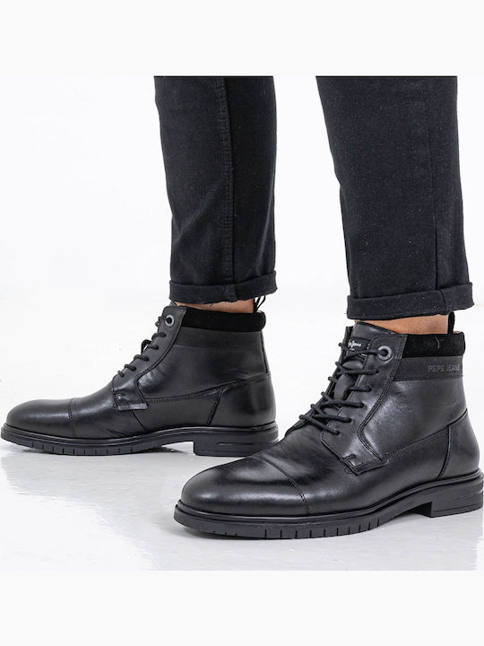 Thomas Flex Lth Leather Black Boots
