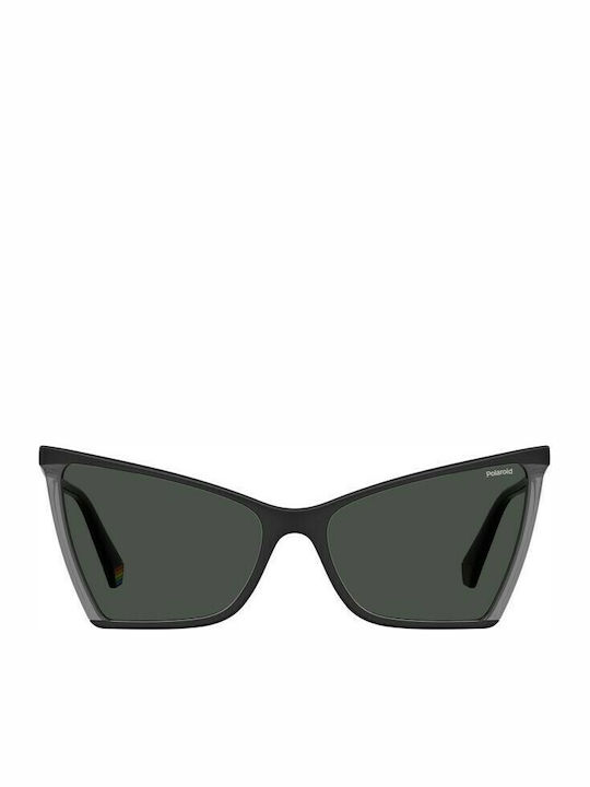 Polaroid Sonnenbrillen mit Schwarz Rahmen und Schwarz Polarisiert Linse PLD6127/S 08A/M9