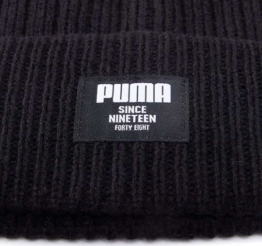 Beanie Clasic Cu Coastă Pentru Bărbați Căciulă Neagră Culoare Full Face
