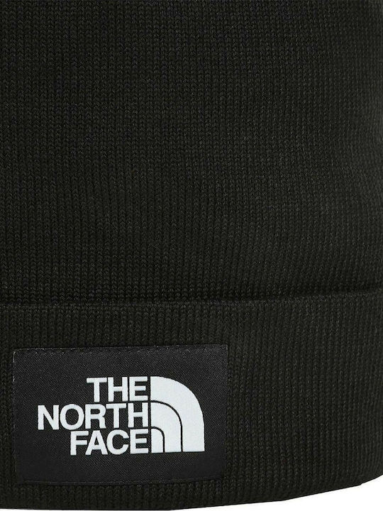 Dock Worker Recycled Beanie Unisex Beanie Knitted in Black color