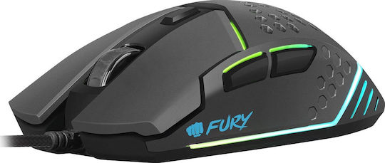 Natec Fury Battler RGB Gaming Gaming Maus 6400 DPI Schwarz
