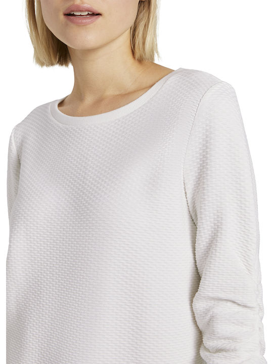 Women's Blouse Cotton with 3/4 Sleeve White