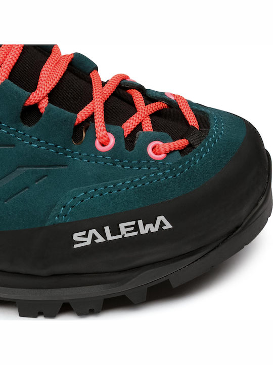 Salewa Mtn Trainer Mid GTX Women's Waterproof Hiking Boots With Gore-Tex Membrane Green