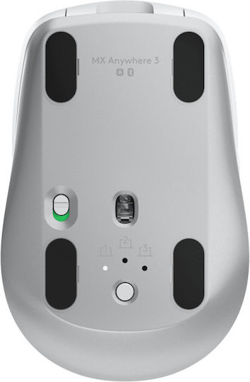 Logitech MX Anywhere 3 Безжичен Bluetooth Мишка Сив