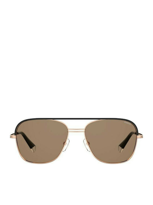 Polaroid Sonnenbrillen mit Mehrfarbig Rahmen und Braun Polarisiert Linse PLD2108/S/X DDB/SP