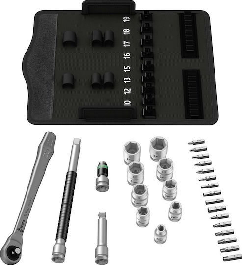 Wera 8100 SB 7 Set de chei tubulare și clichet 3\8" 29buc