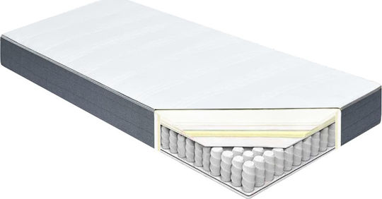 vidaXL Μονό Ανατομικό Στρώμα 100x200x20cm με Ανεξάρτητα Ελατήρια