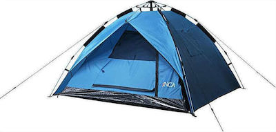Inca One Touch 3P Automatisch Campingzelt Iglu Blau 3 Jahreszeiten für 3 Personen 210x180x145cm.