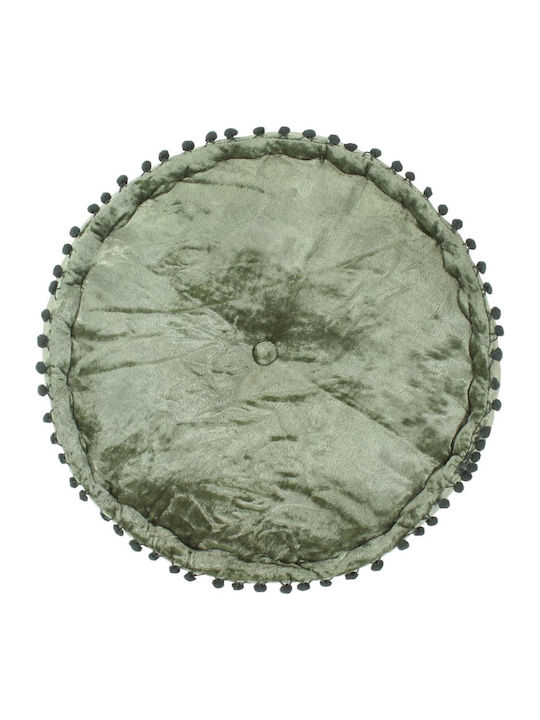 Bean Bag Stool Poof Green 40x40x20cm