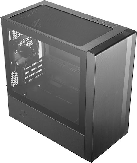 CoolerMaster Masterbox NR400 Without ODD Gaming Mini Tower Κουτί Υπολογιστή με Πλαϊνό Παράθυρο Γκρι