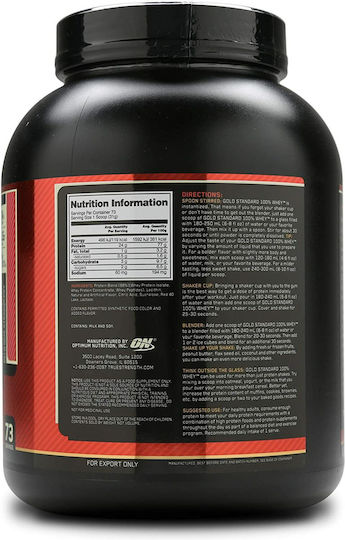 Optimum Nutrition Gold Standard 100% Whey Протеин от Суроватка с Вкус Delicious Strawberry 2.27kg