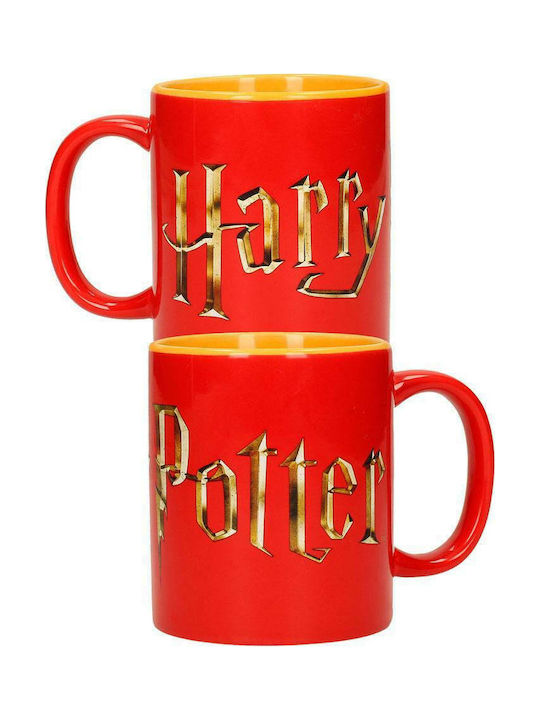 Sd Toys Harry Potter - Logo & Hogwarts Express Κούπα Κεραμική Κόκκινη 330ml 2τμχ