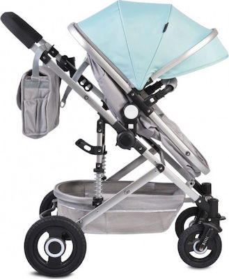 Moni Ciara Adjustable 2 in 1 Baby Stroller Suitable for Newborn Turquoise 12kg