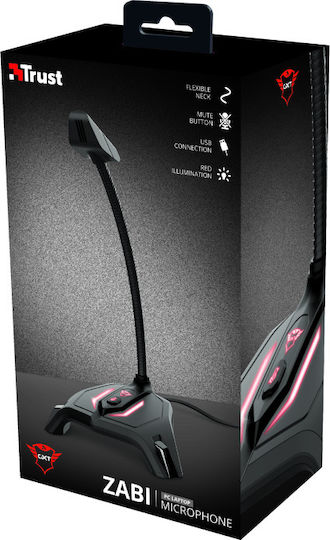 Trust GXT 215 Zabi Elektret Mikrofon USB Gooseneck für Gesang