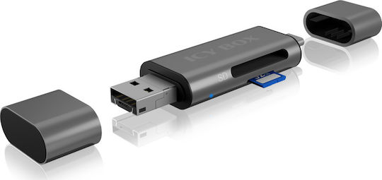 Icy Box Card Reader USB 3.2 micro USB Type-C for /S/D/ /m/i/c/r/o/S/D/ / / / /