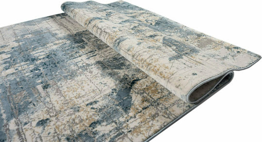 Balsan Modern Bedroom Rug Set Oscar Blue 3 Pieces [8599 80x150cm]