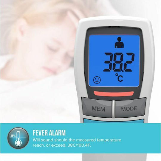 Homedics Υπέρυθρο Θερμόμετρο Μετώπου Κατάλληλο για Μωρά TE-200-EU