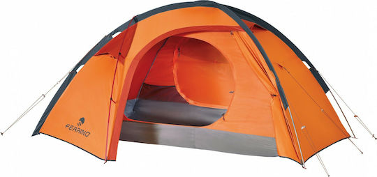 Ferrino Trivor 2 Σκηνή Camping Igloo Ορειβασίας Πορτοκαλί με Διπλό Πανί 4 Εποχών για 2 Άτομα Αδιάβροχη 3000mm 210x130x110εκ.