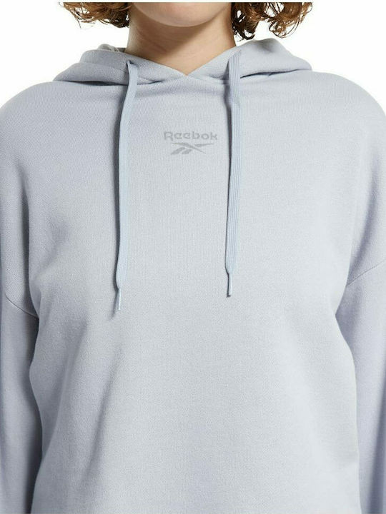 Classics Small Logo Γυναικείο Φούτερ με Κουκούλα Cold Grey