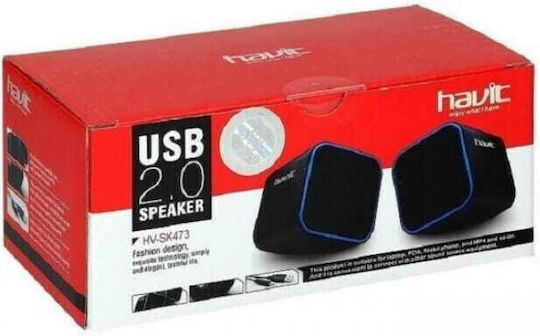 Havit SK473 Компютърни тонколони 2.0 в Черен цвят