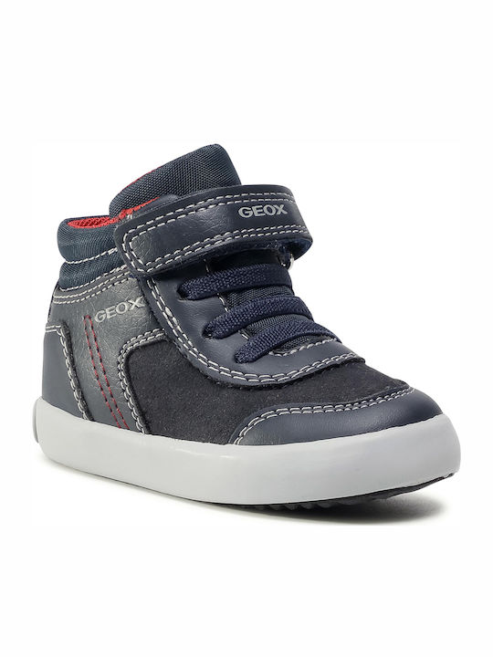 Geox Kids Sneakers High Gisli Anatomic Navy Blue