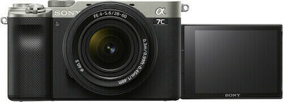 Sony Mirrorless Φωτογραφική Μηχανή α7C Full Frame Kit (FE 28-60mm F4-5.6) Silver