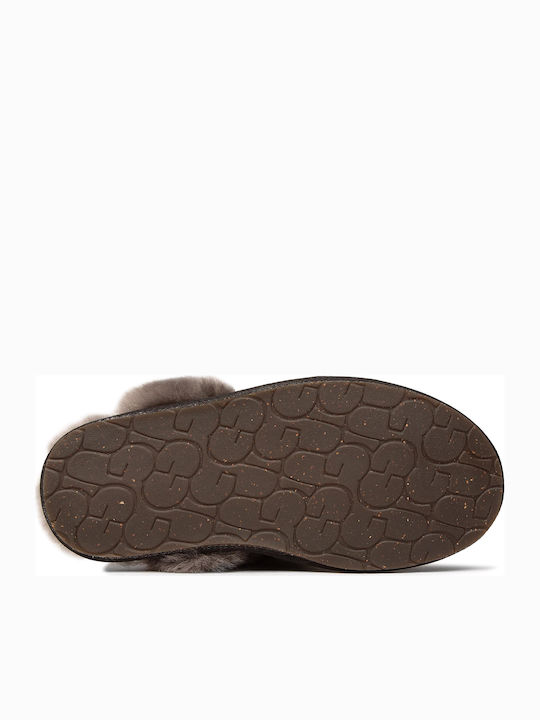 Scuffette II Winter Women's Slippers with Fur Gray