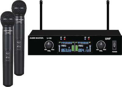 Audio Master Безжичен Динамичен Микрофон U150-HH Ръката