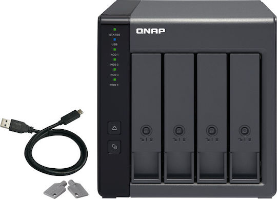 QNap Θήκη για 4 Σκληρούς Δίσκους 3.5" SATA III με σύνδεση USB 3.1