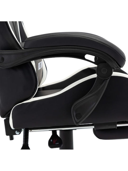 vidaXL Racing Gaming Stuhl mit Fußstütze Schwarz