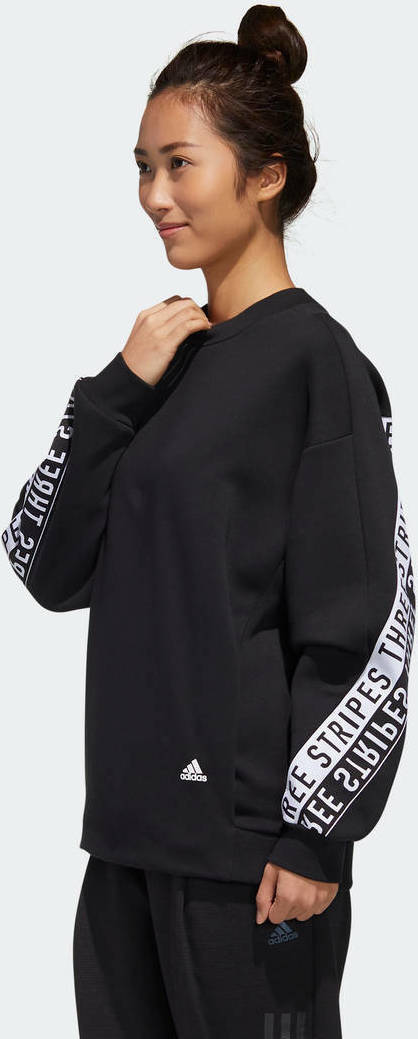 Adidas 3-Stripes Wording Crew GF6987 Black | Skroutz.gr