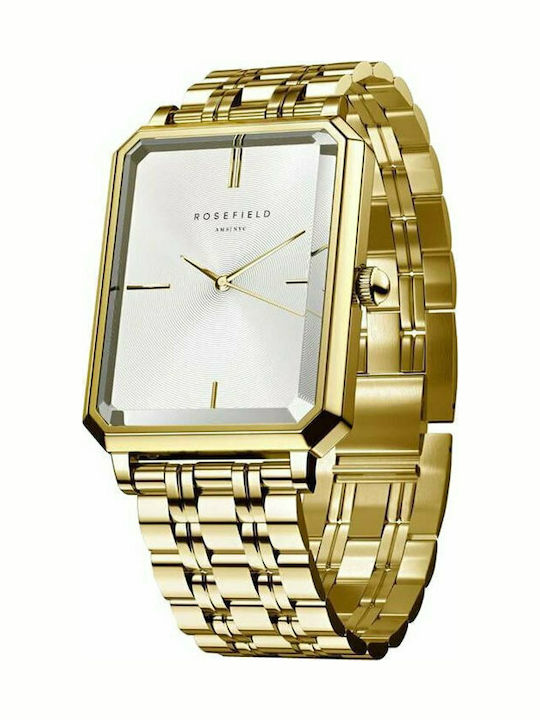 Rosefield The Elles Women's Watch with Gold Metal Bracelet