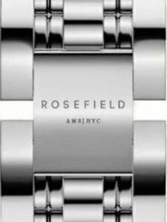 Rosefield The Elles Γυναικείο Ρολόι 29mm Μπαταρίας με Ασημί Μεταλλικό Μπρασελέ