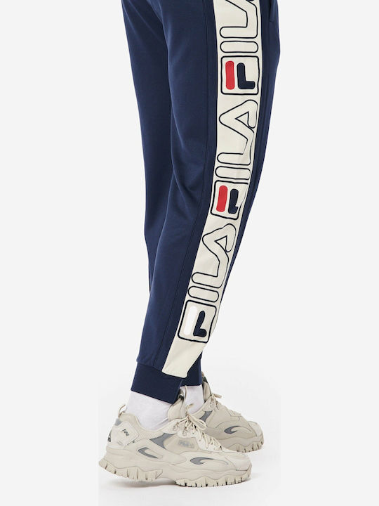 Greene Stripe Sweatpants with Elastic Peacoat
