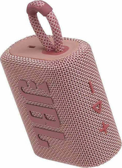 JBL Go 3 Waterproof Bluetooth Speaker 4.2W with Battery Life up to 5 hours Pink