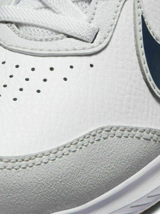 Varsity Leather PSV Kids Sports Shoes Running with Hoop & Loop Closure White