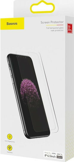 Baseus Full Glue Full Face Tempered Glass 2pcs (iPhone 11 Pro Max) SGAPIPH65S-GS02