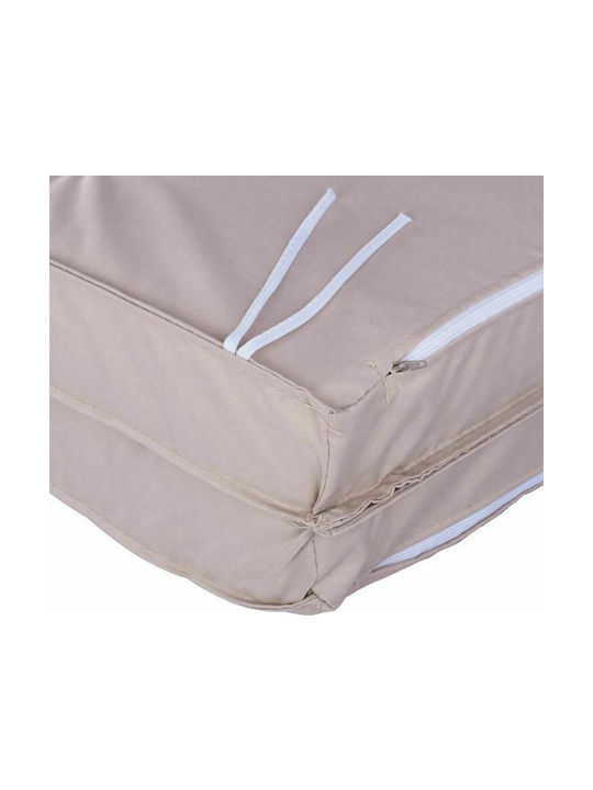 HomeMarkt Garden Chair Cushion with Back Beige 114x46cm.