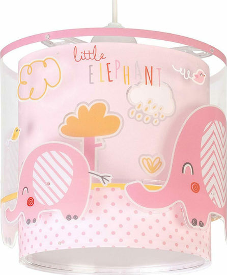 Ango Kids Plastic Single Ceiling Light E27 Little Elephant 23W