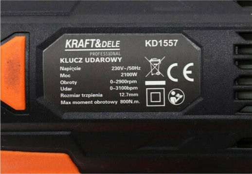 Kraft & Dele KD1557 Impact Wrench Electric 2100W with Socket 1/2"