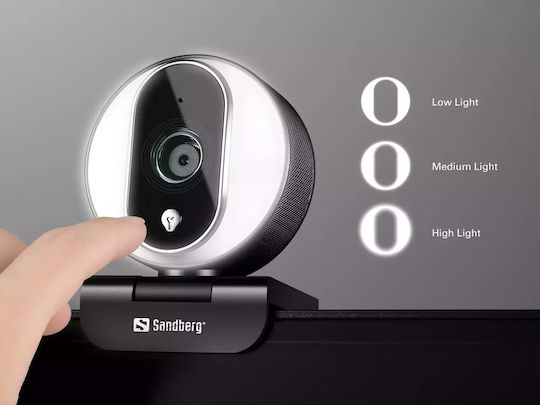 Sandberg Streamer Pro Web-Kamera Full HD 1080p Weiß 134-12