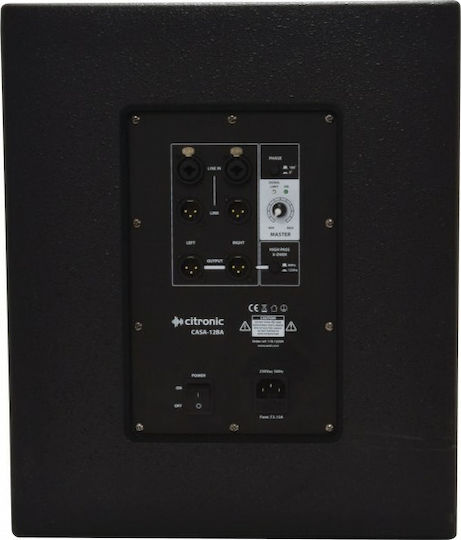 Citronic CASA-12BA 178.122UK Aktiv Subwoofer PA 400W 12" 45x38x48cm.