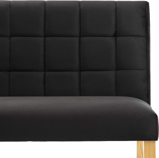 Doppelsitzer Sofa Schwarz 140x56x86cm
