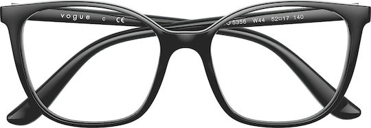 Vogue Дамски Ацетатен Черен Рамки за очила VO5356 W44