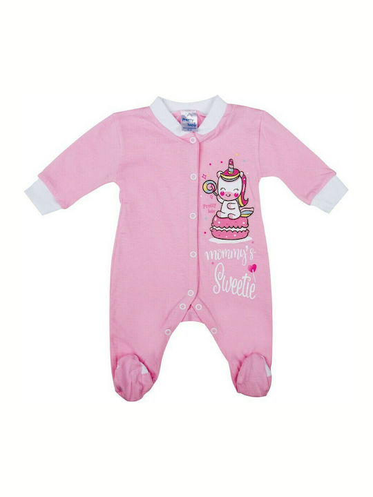 Pretty Baby Set Body pentru Bebeluși Mânecă lungă Roz