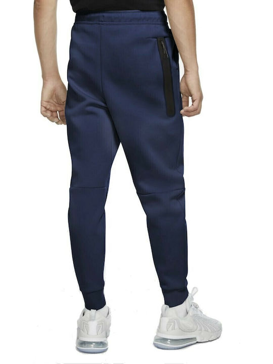 Sweatpants with Elastic Navy Blue