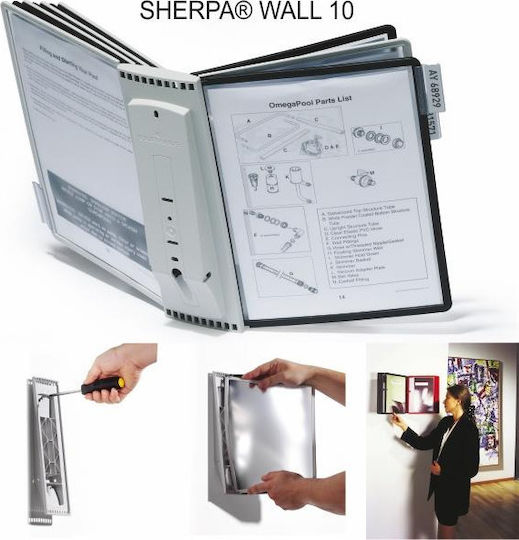 Durable Display Stand Sherpa Wall 10 A4